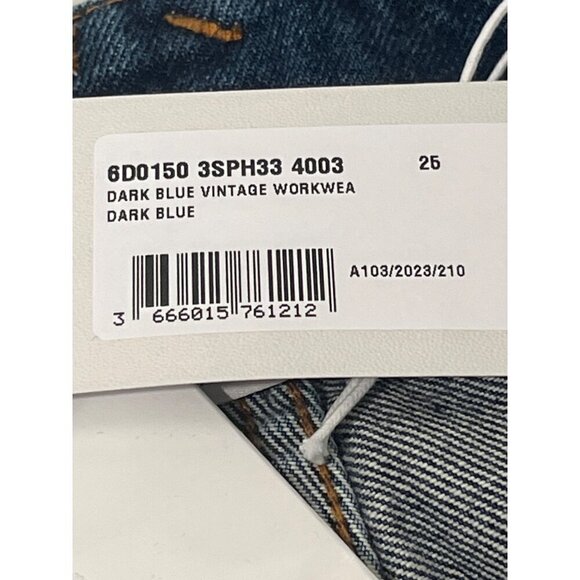 Stella McCartney Vintage Workwear Wide Jeans in Dark Blue 25 New Womens Denim - Picture 10 of 15